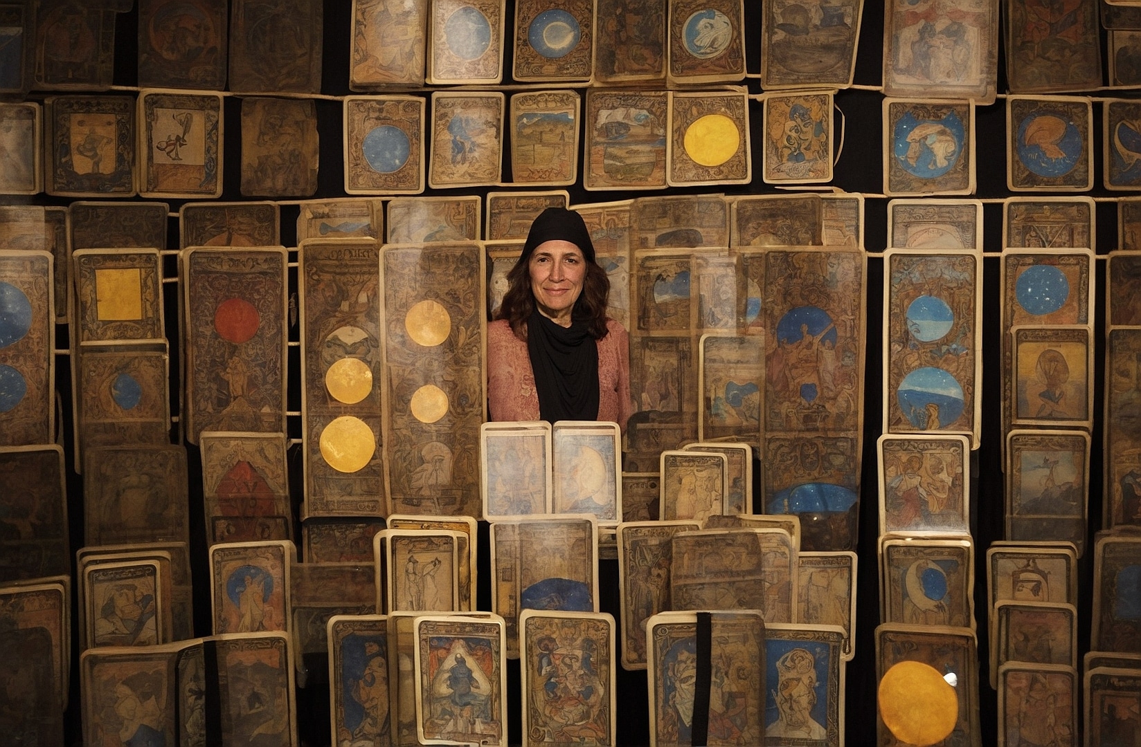 Arte espiritual transformado en lienzo visual.